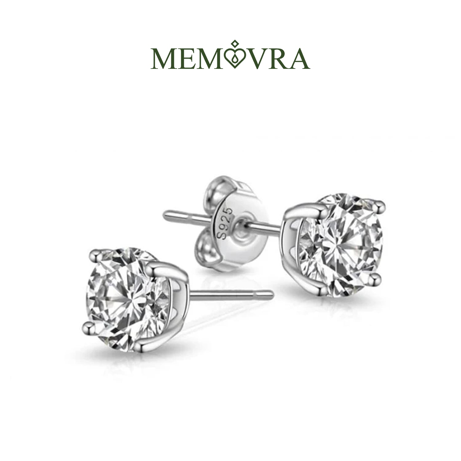 Brilliant Radiance Moissanite Stud Earrings